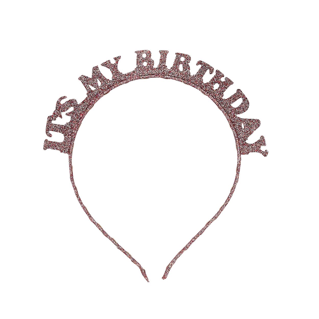 Rose Gold Birthday Glitter Headband