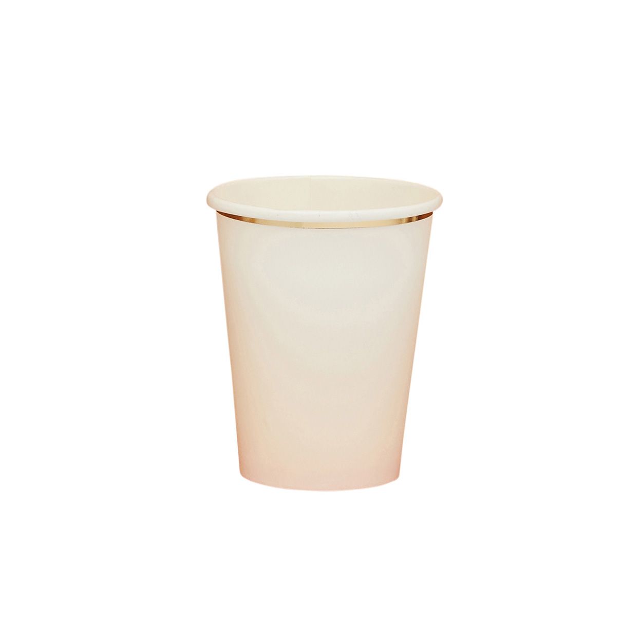 Gold & Peach Ombre Paper Cups
