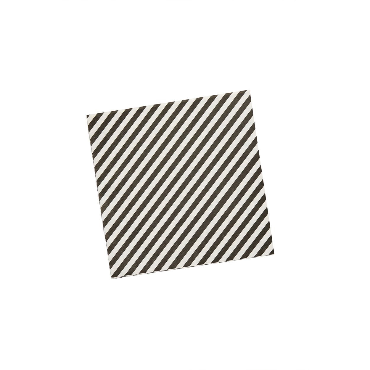 Monochrome Striped Paper Napkins