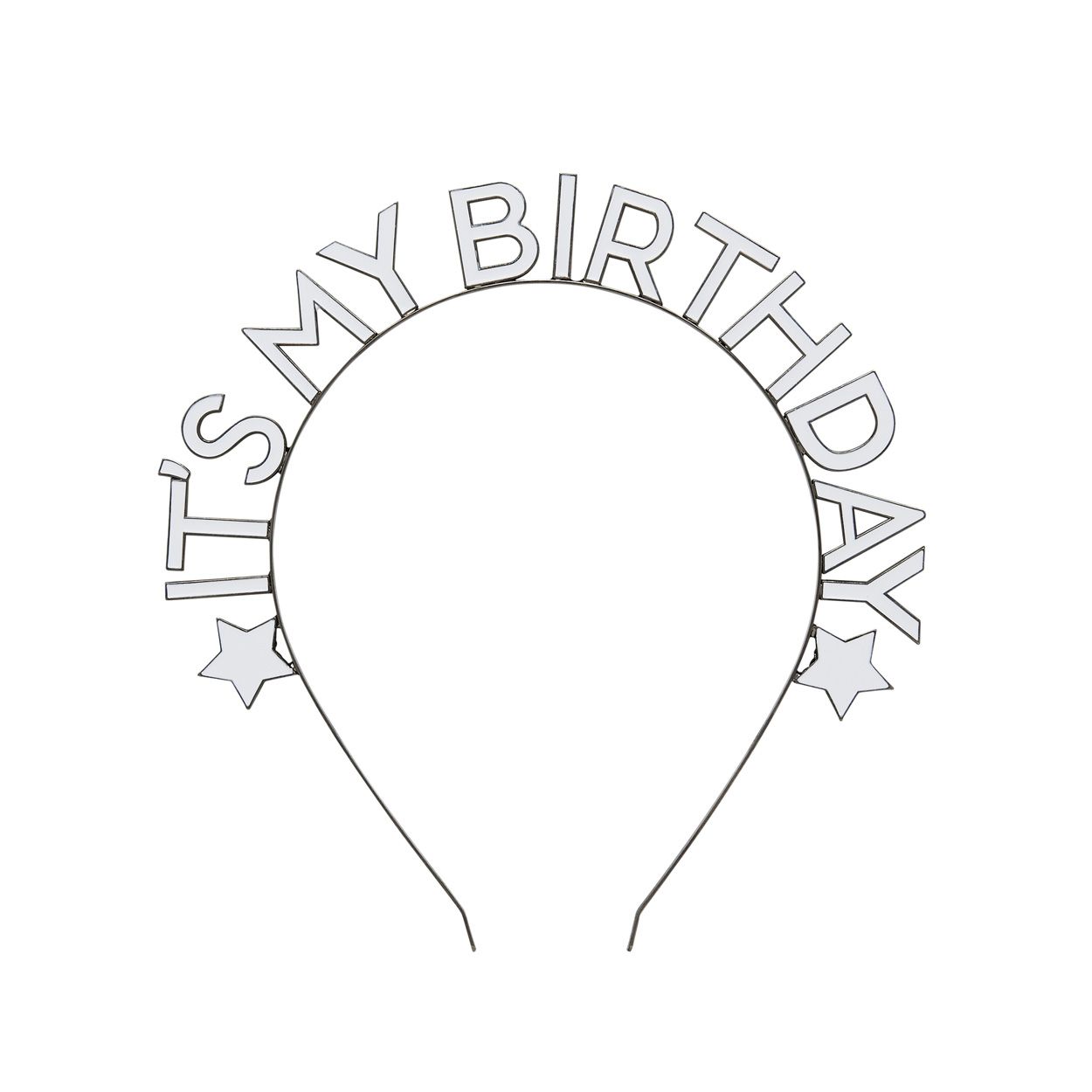 Monochrome Birthday Metal Headband