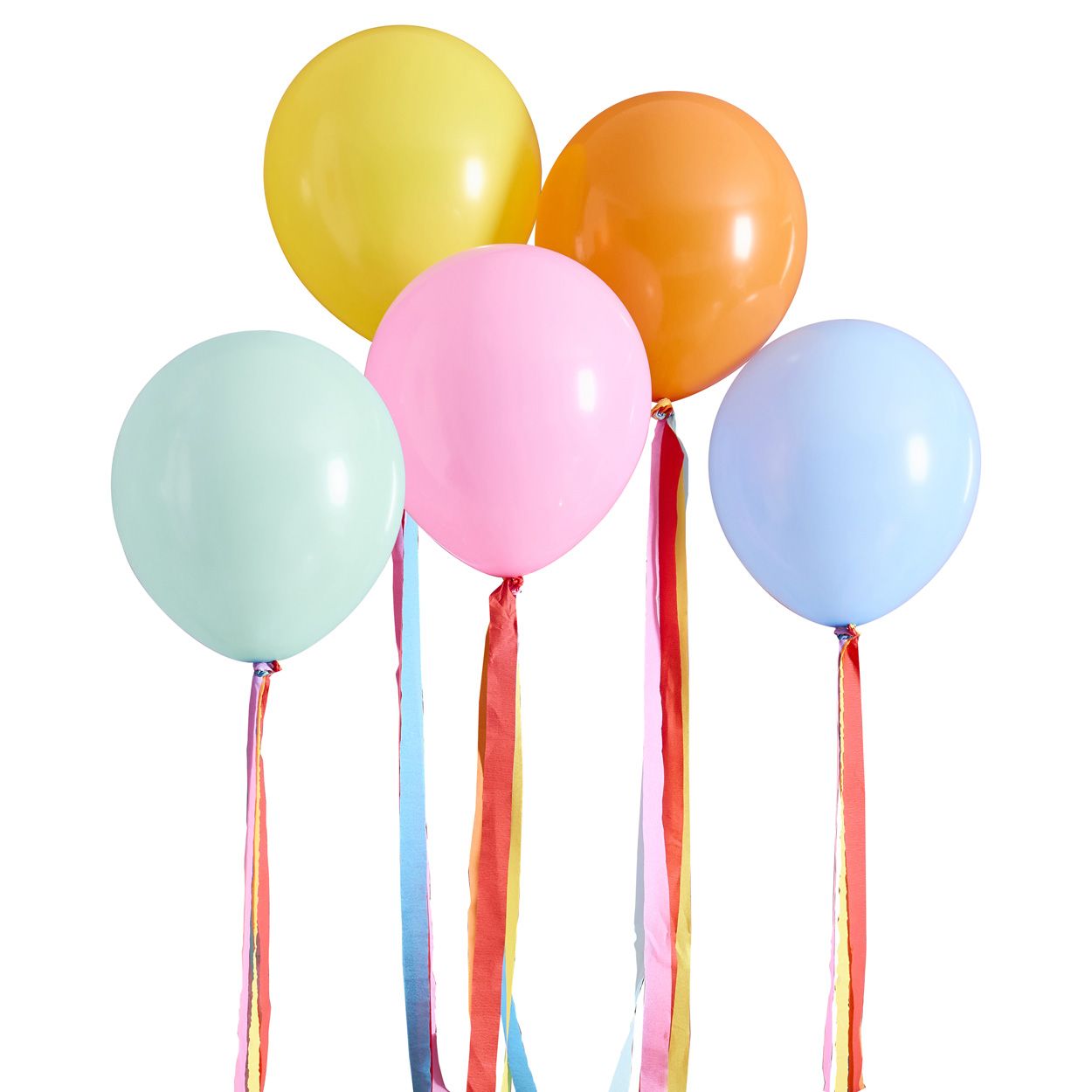 Bright Latex Balloons & Tassel