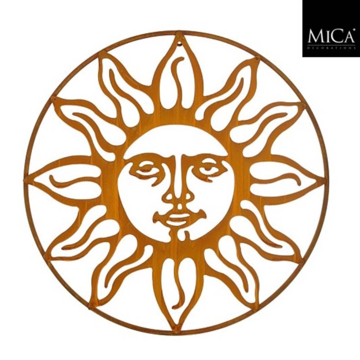 Sun Wall Decoration Rust - 61.5x61.5
