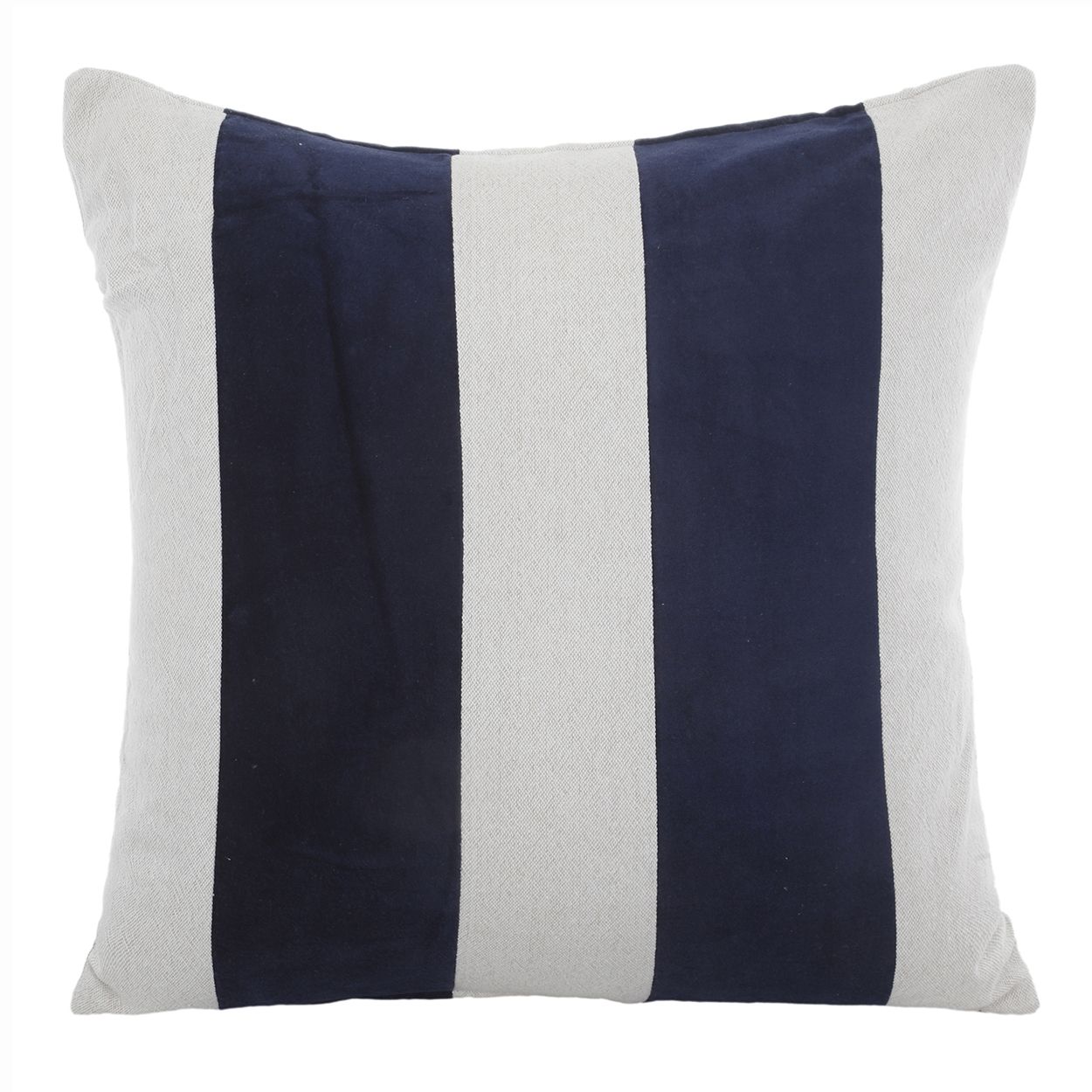 Navy Striped Cushion