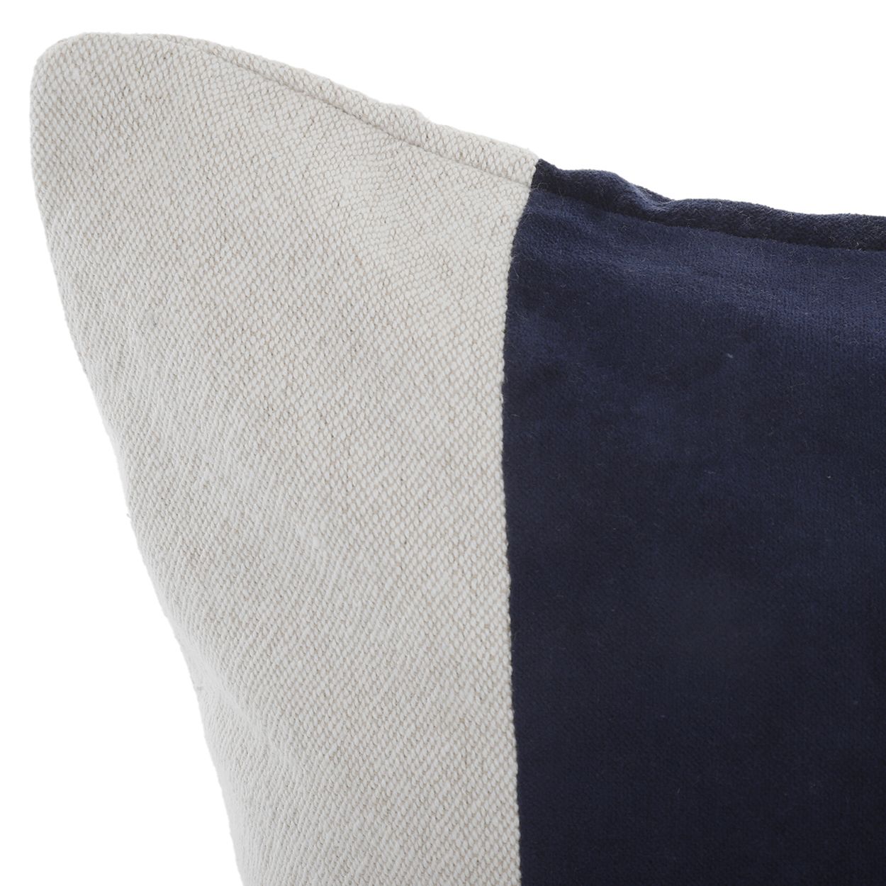 Navy Striped Cushion