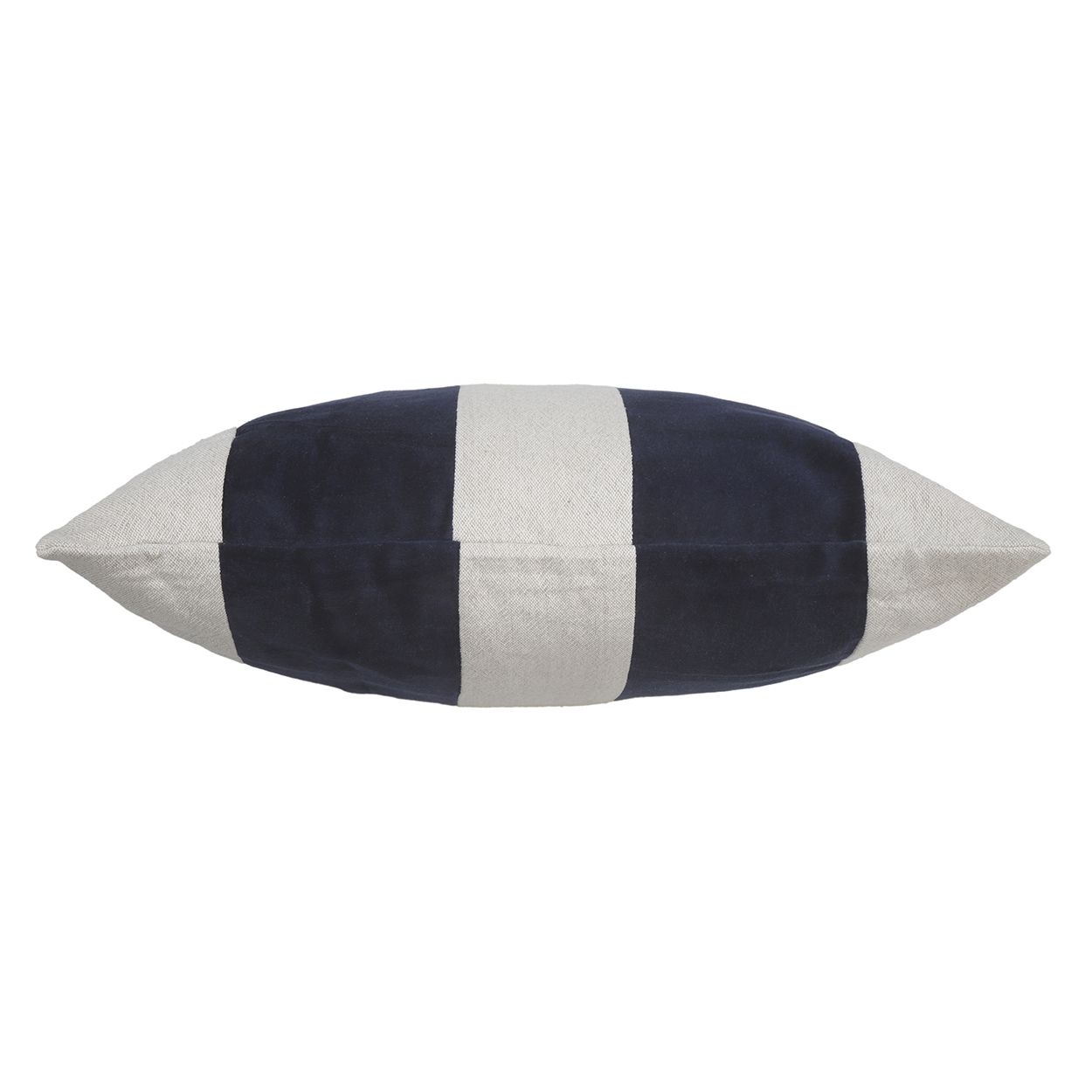 Navy Striped Cushion