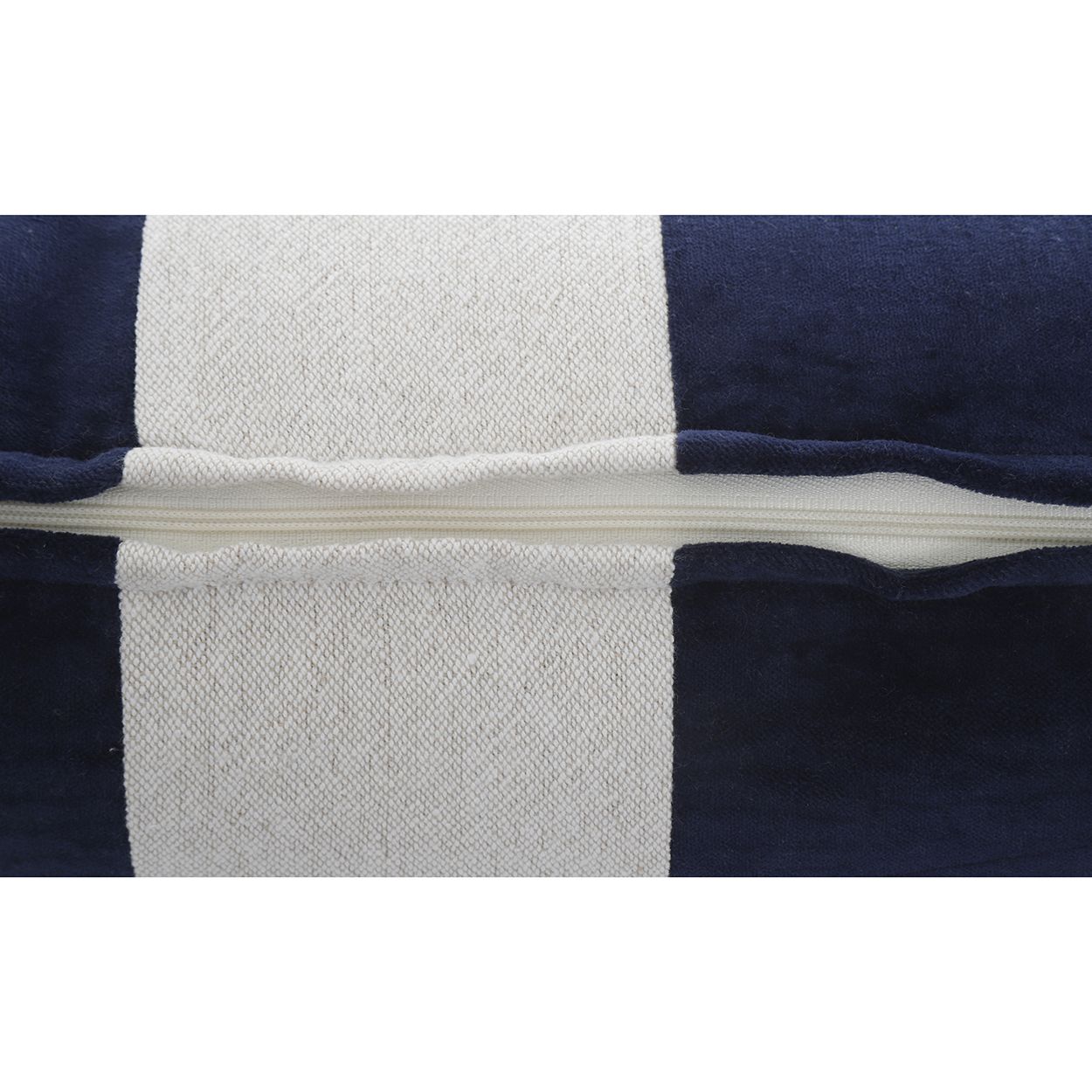 Navy Striped Cushion