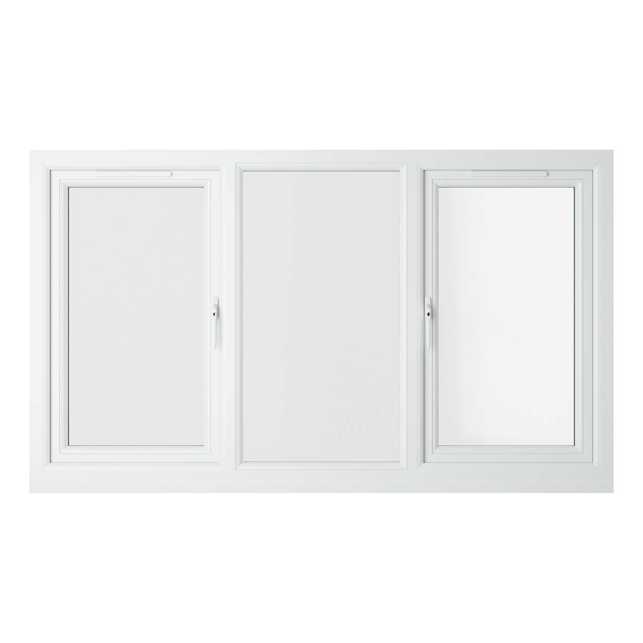 Crystal uPVC Window White A Rated Fixed Center 1770mm x 1115mm