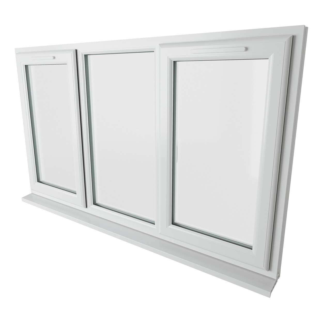 Crystal uPVC Window White A Rated Fixed Center 1770mm x 1115mm