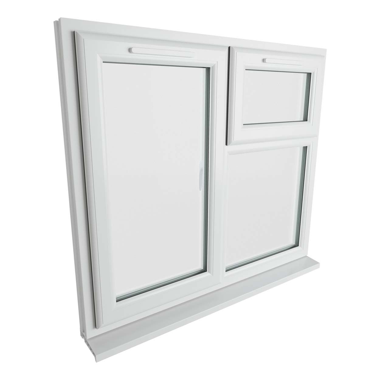 Crystal uPVC Window White A Rated 1190mm x 965mm