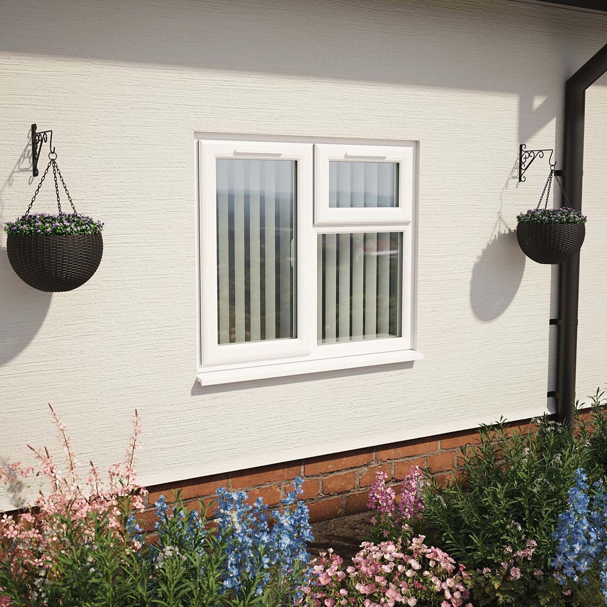 Crystal uPVC Window White A Rated 1190mm x 965mm