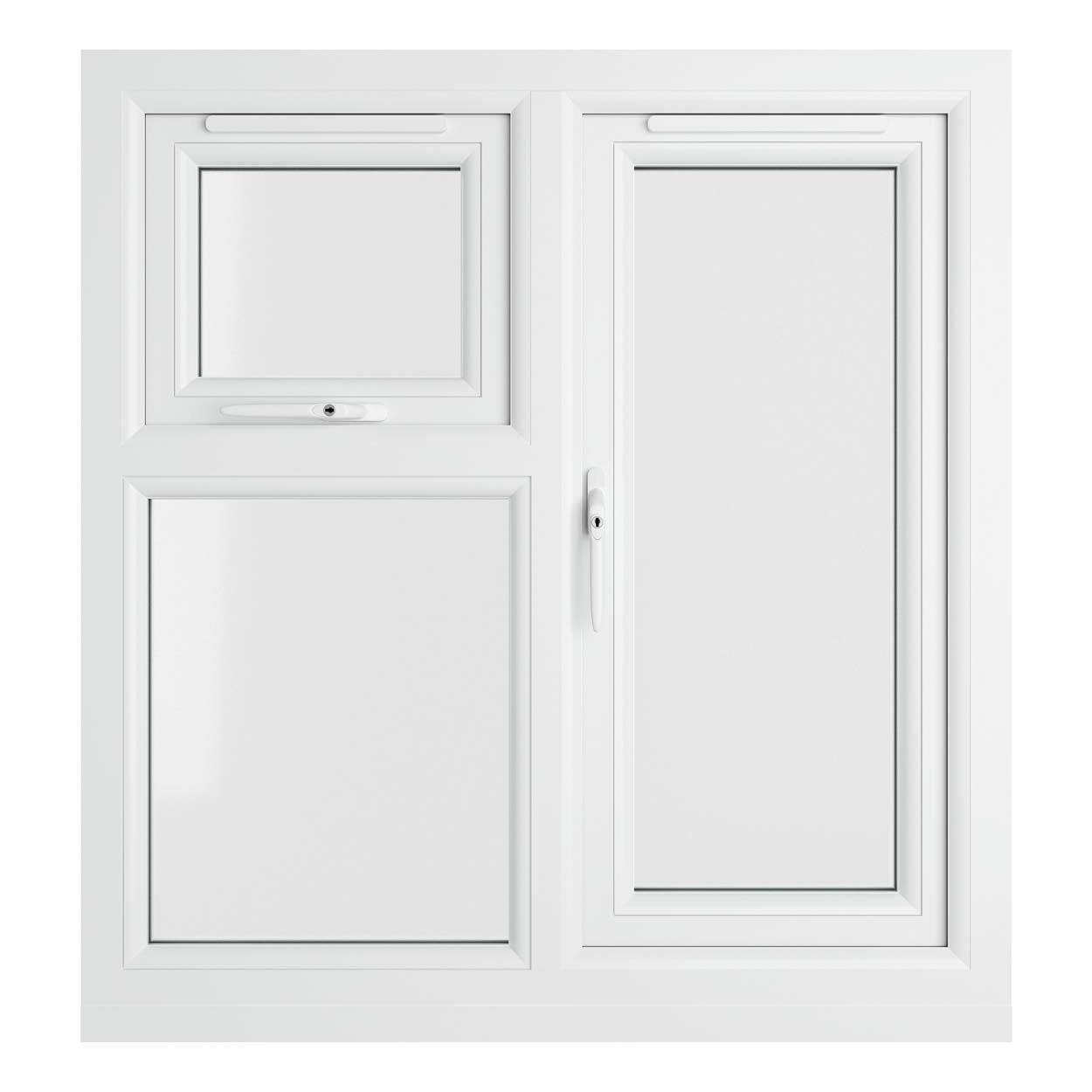Crystal uPVC Window White A Rated 905mm x 965mm