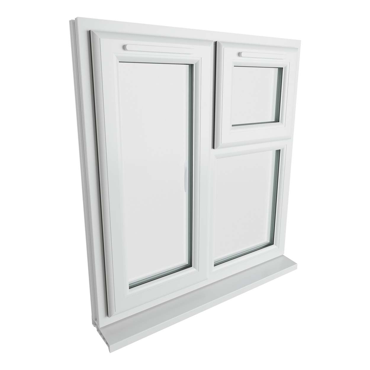 Crystal uPVC Window White A Rated 905mm x 965mm
