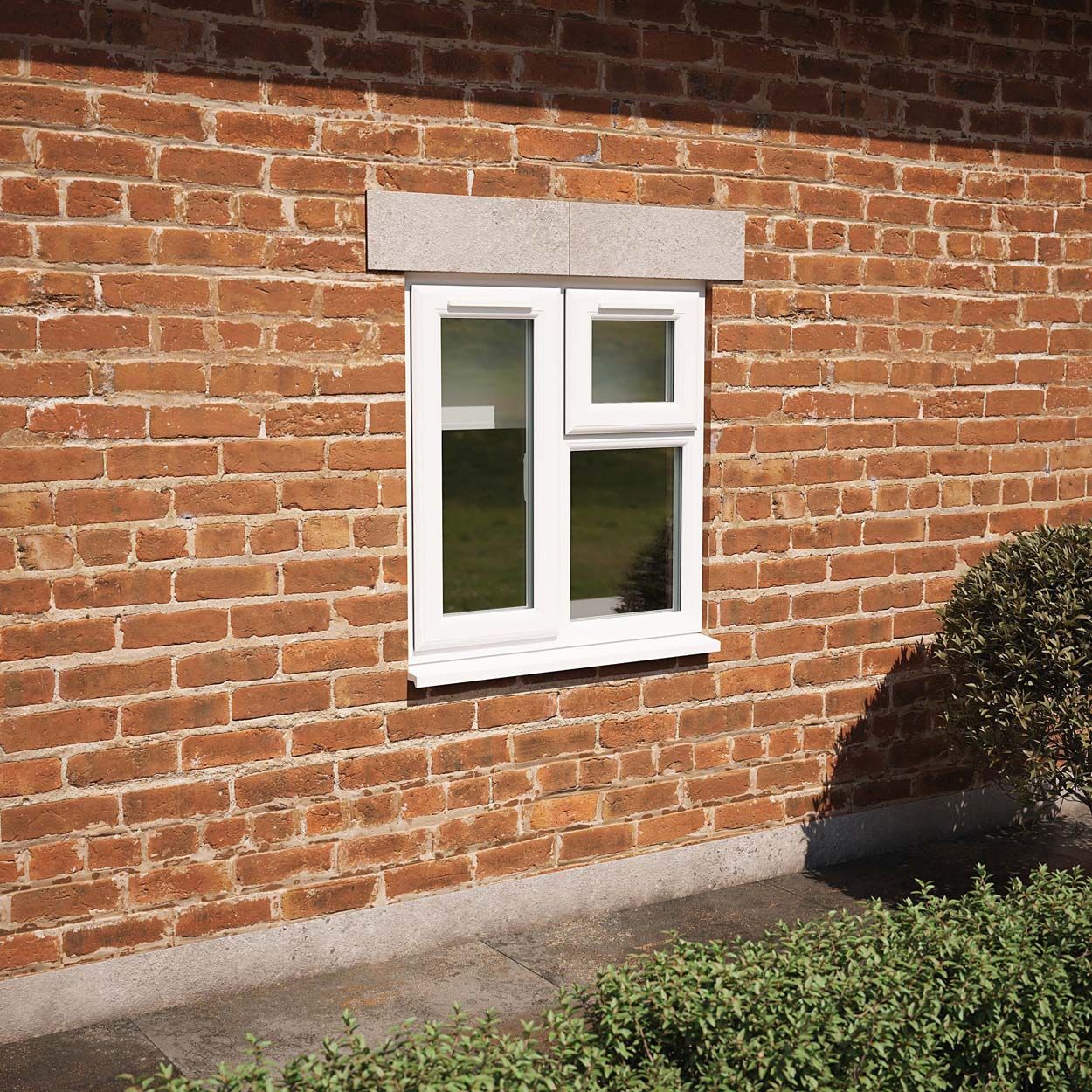 Crystal uPVC Window White A Rated 905mm x 965mm