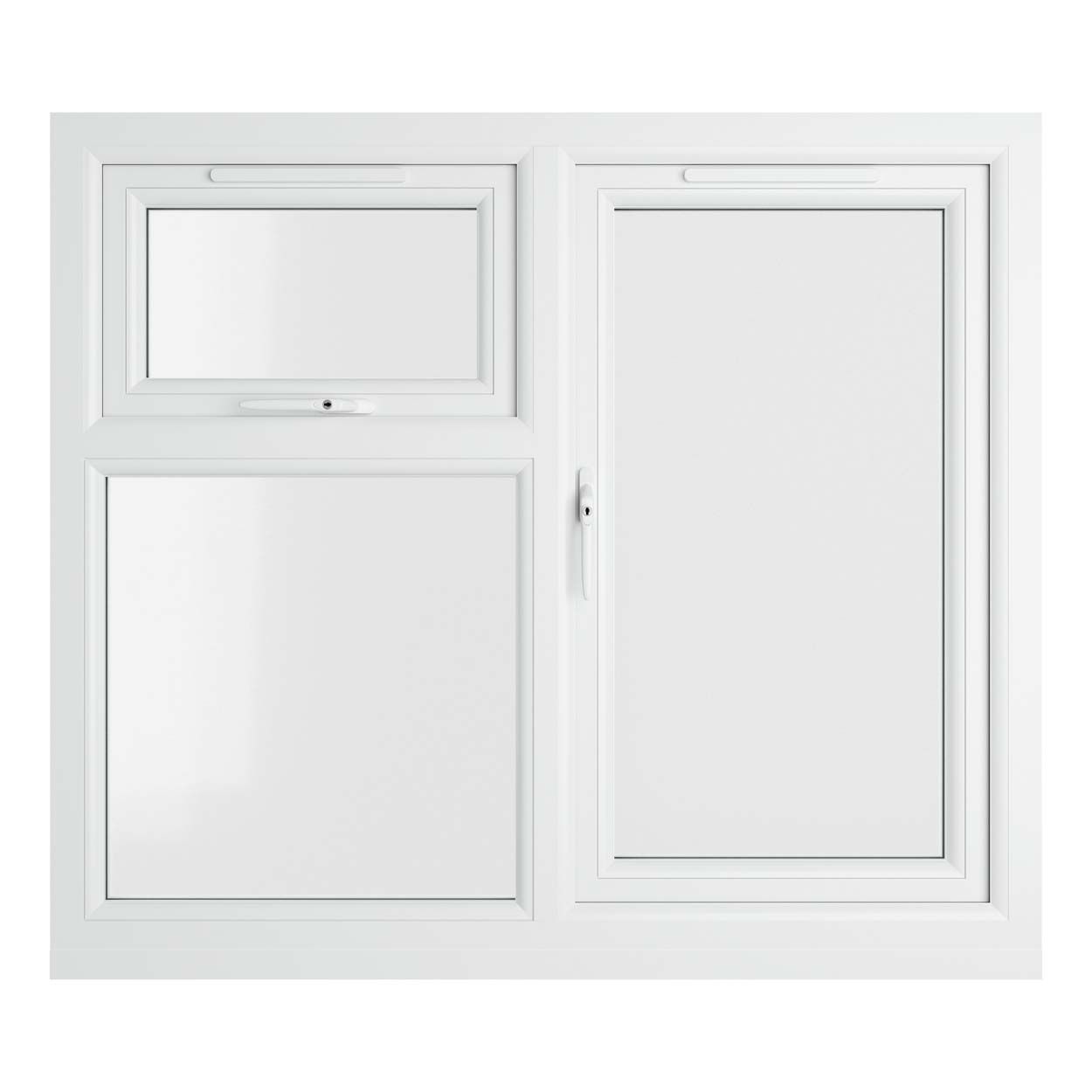 Crystal uPVC Window White A Rated 1190mm x 1115mm