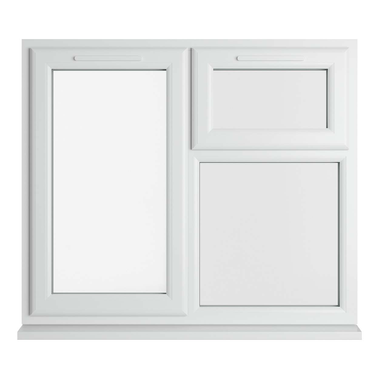 Crystal uPVC Window White A Rated 1190mm x 1115mm