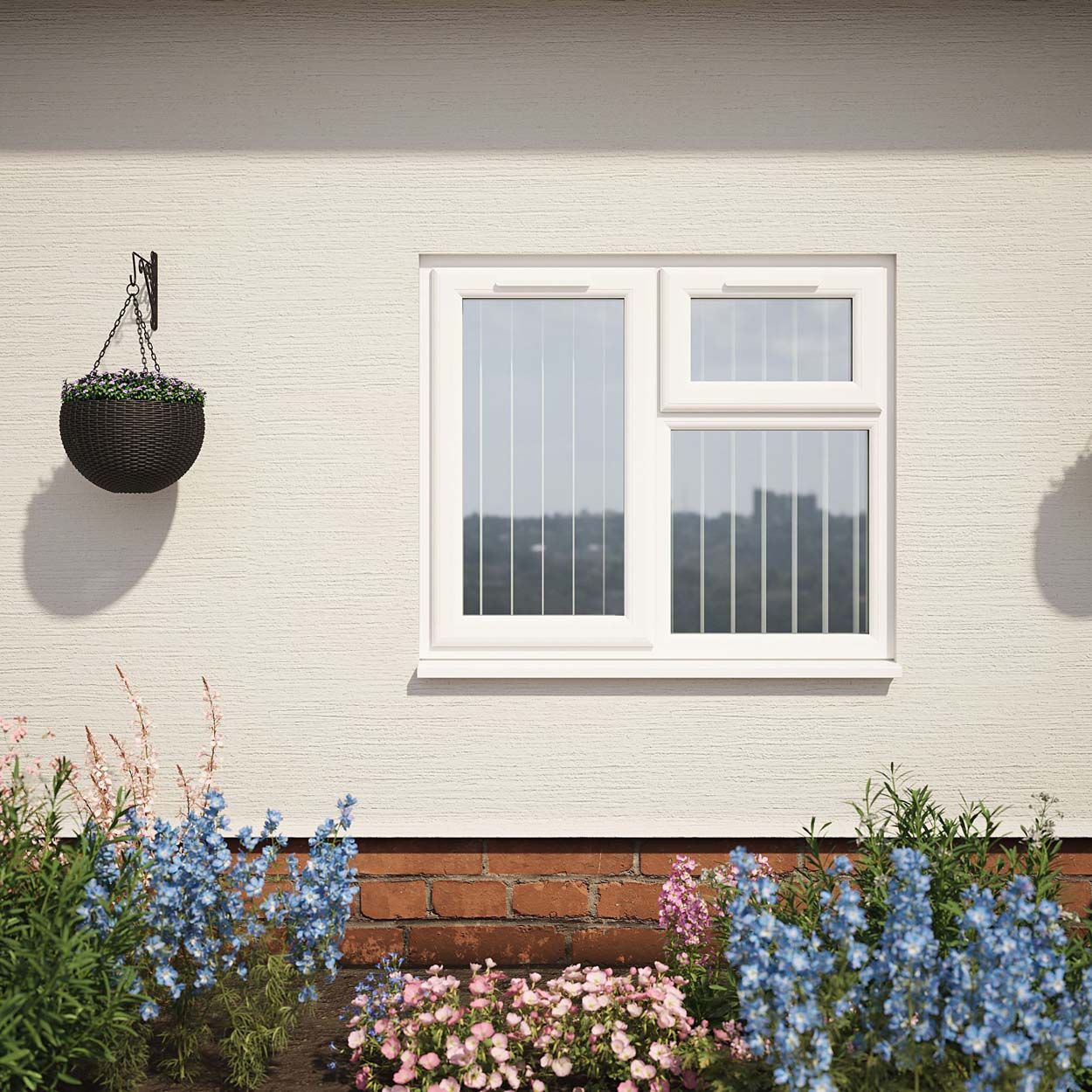 Crystal uPVC Window White A Rated 1190mm x 1190mm