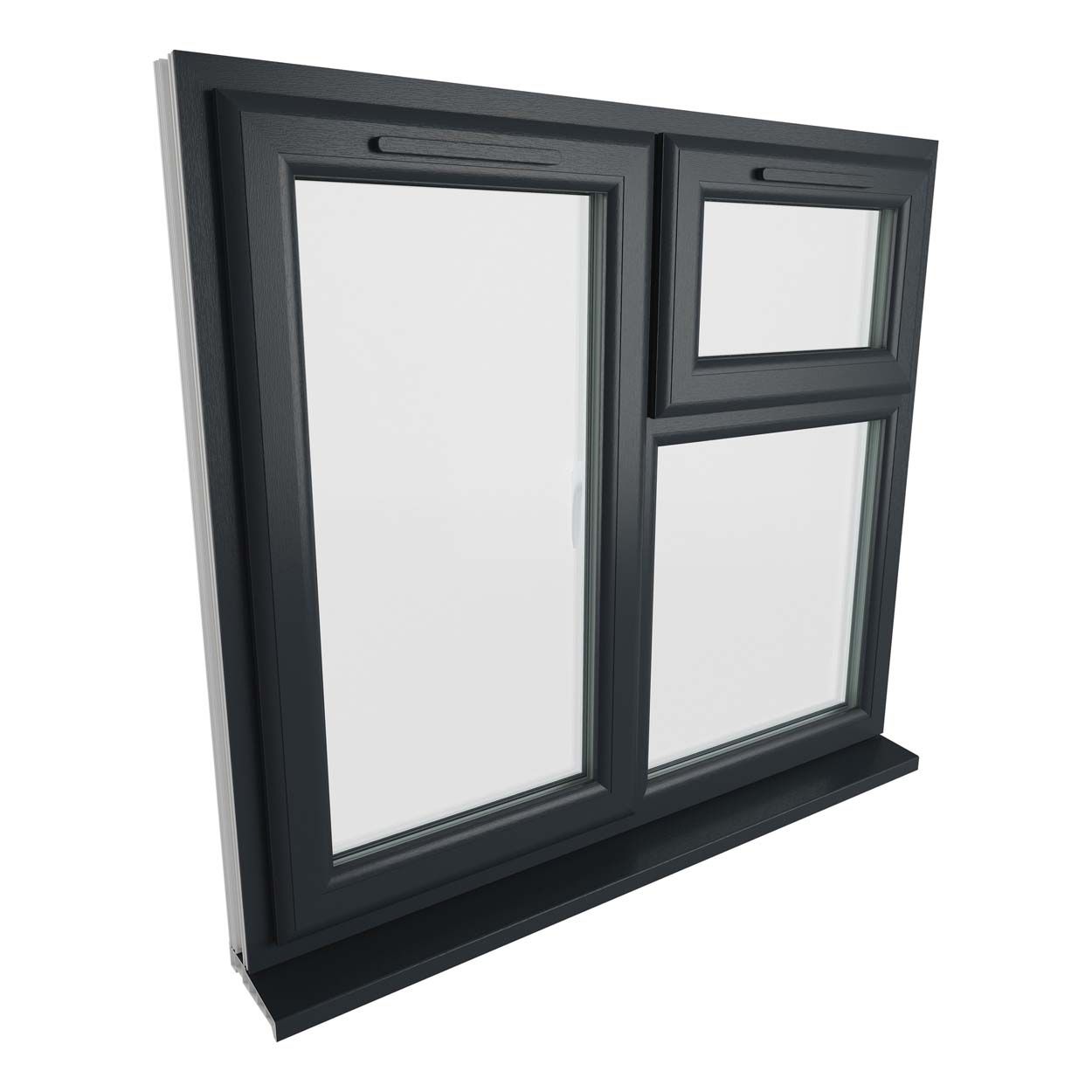 Crystal uPVC Window Grey 7016 A Rated 1190mm x 965mm