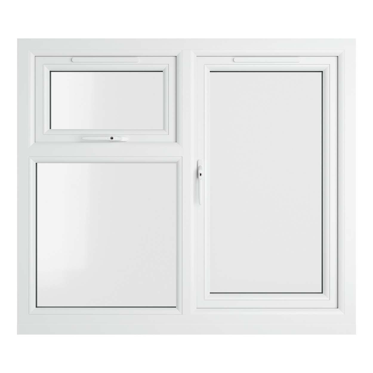 Crystal uPVC Window Grey 7016 A Rated 1190mm x 1190mm