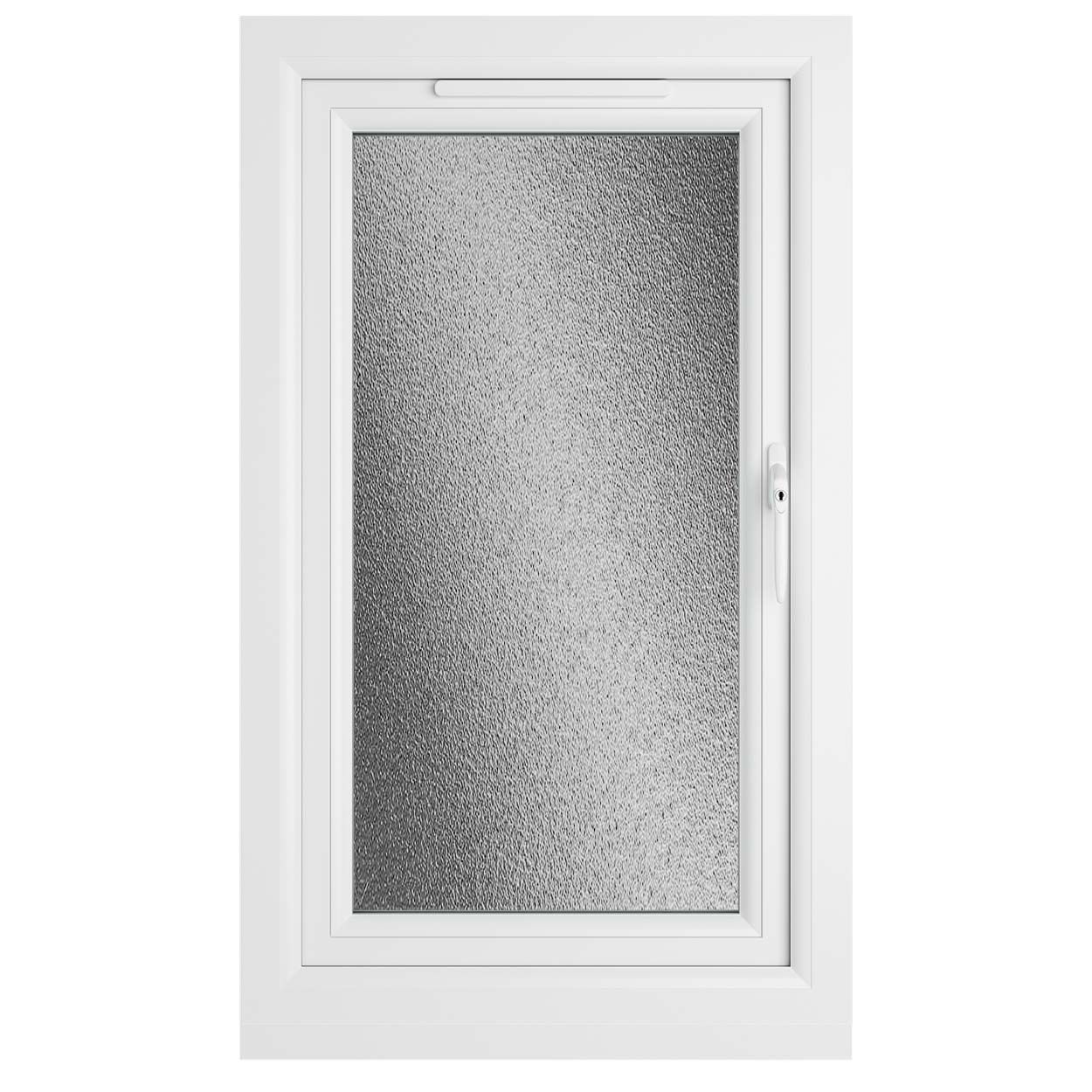 Crystal uPVC Window White A Rated Right Hand Side Hung 610mm x 1115mm