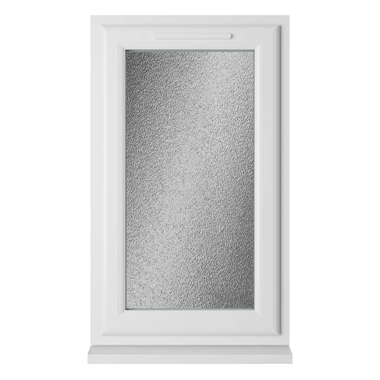 Crystal uPVC Window White A Rated Right Hand Side Hung 610mm x 1115mm