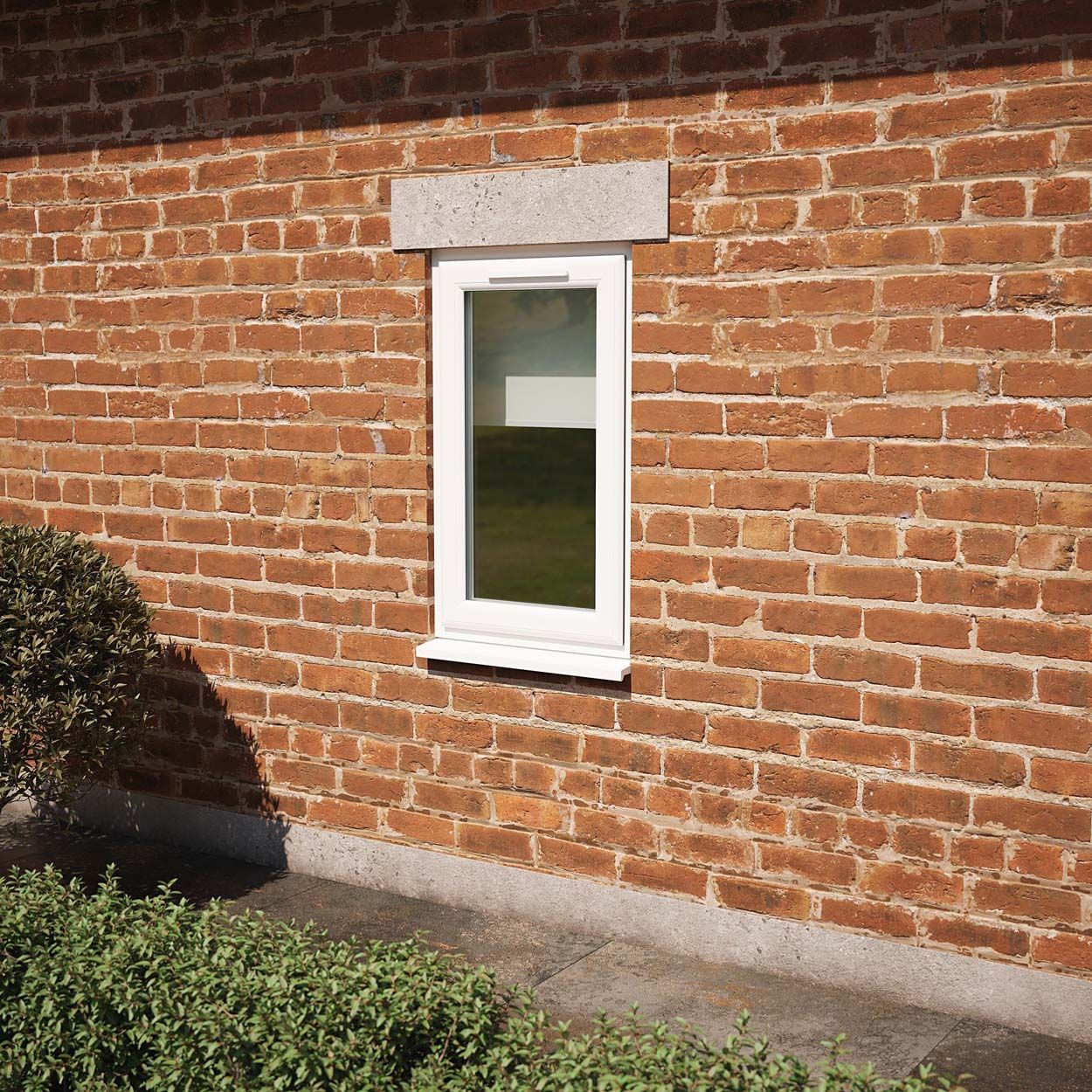 Crystal uPVC Window White A Rated Right Hand Side Hung 610mm x 965mm