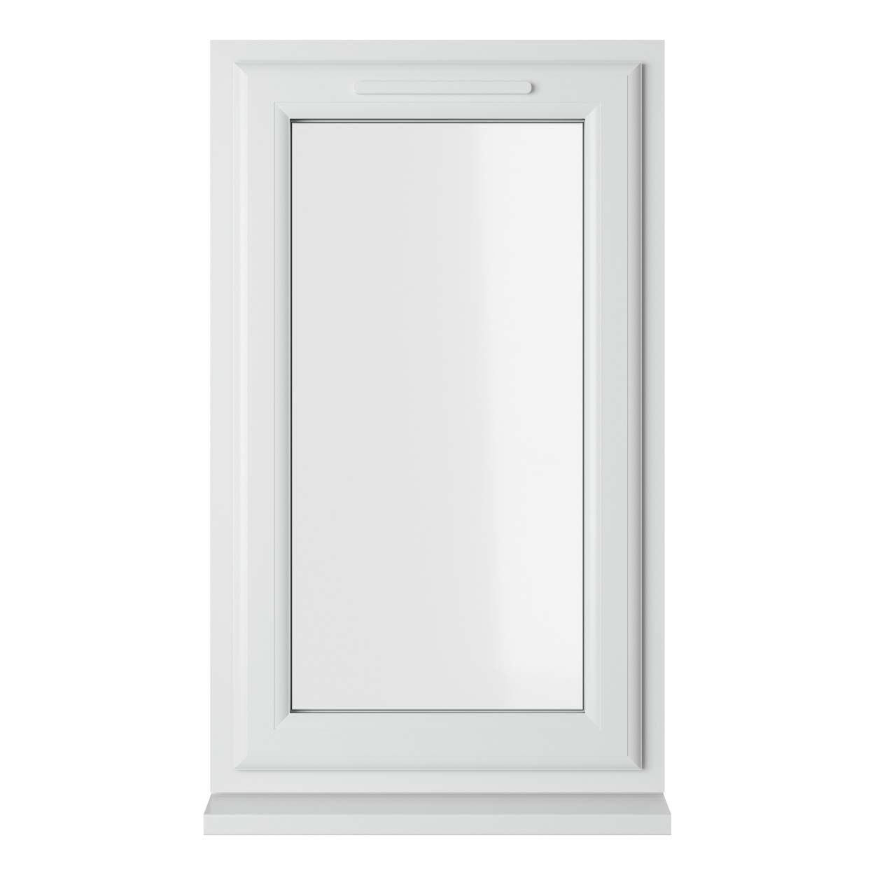Crystal uPVC Window White A Rated Right Hand Side Hung 610mm x 1040mm
