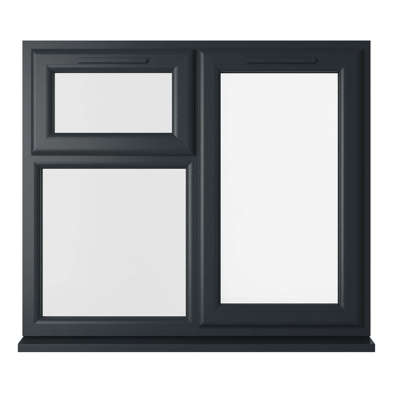 Crystal uPVC Window Grey 7016 A Rated  1190mm x 1190mm