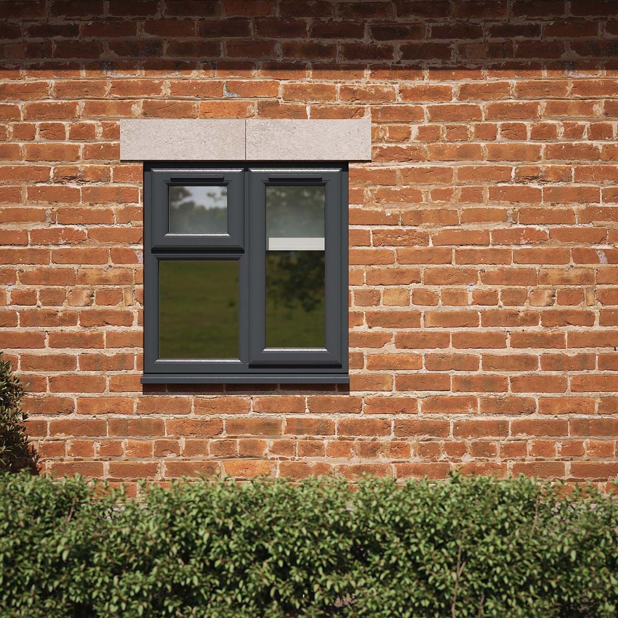 Crystal uPVC Window Grey 7016 A Rated  1190mm x 1190mm