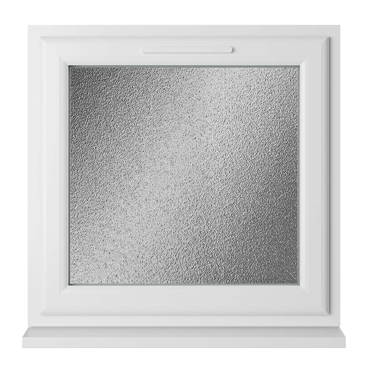 Crystal uPVC Window White A Rated Top Opener 610mm x 610mm