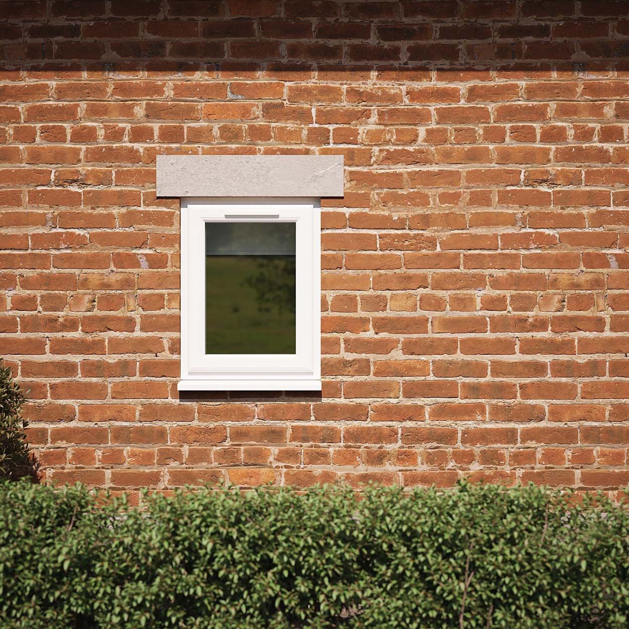Crystal uPVC Window White A Rated Top Opener 610mm x 610mm