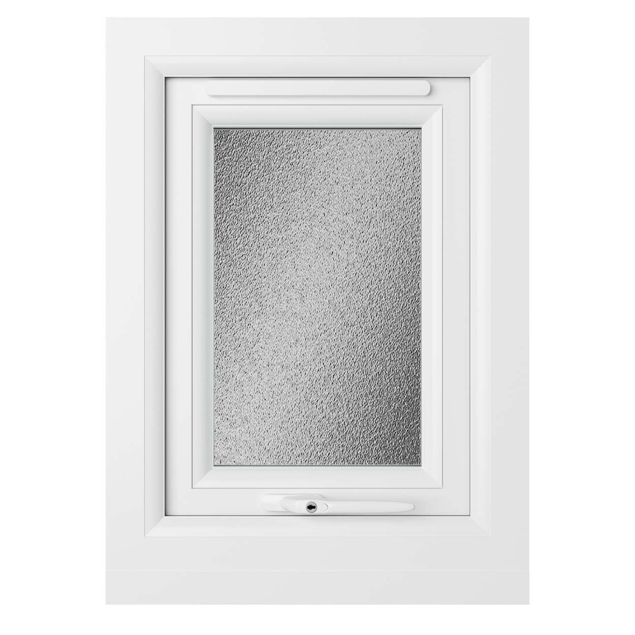 Crystal uPVC Window White A Rated Top Opener 440mm x 610mm