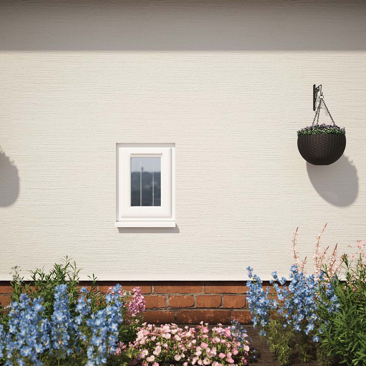 Crystal uPVC Window White A Rated Top Opener 440mm x 610mm