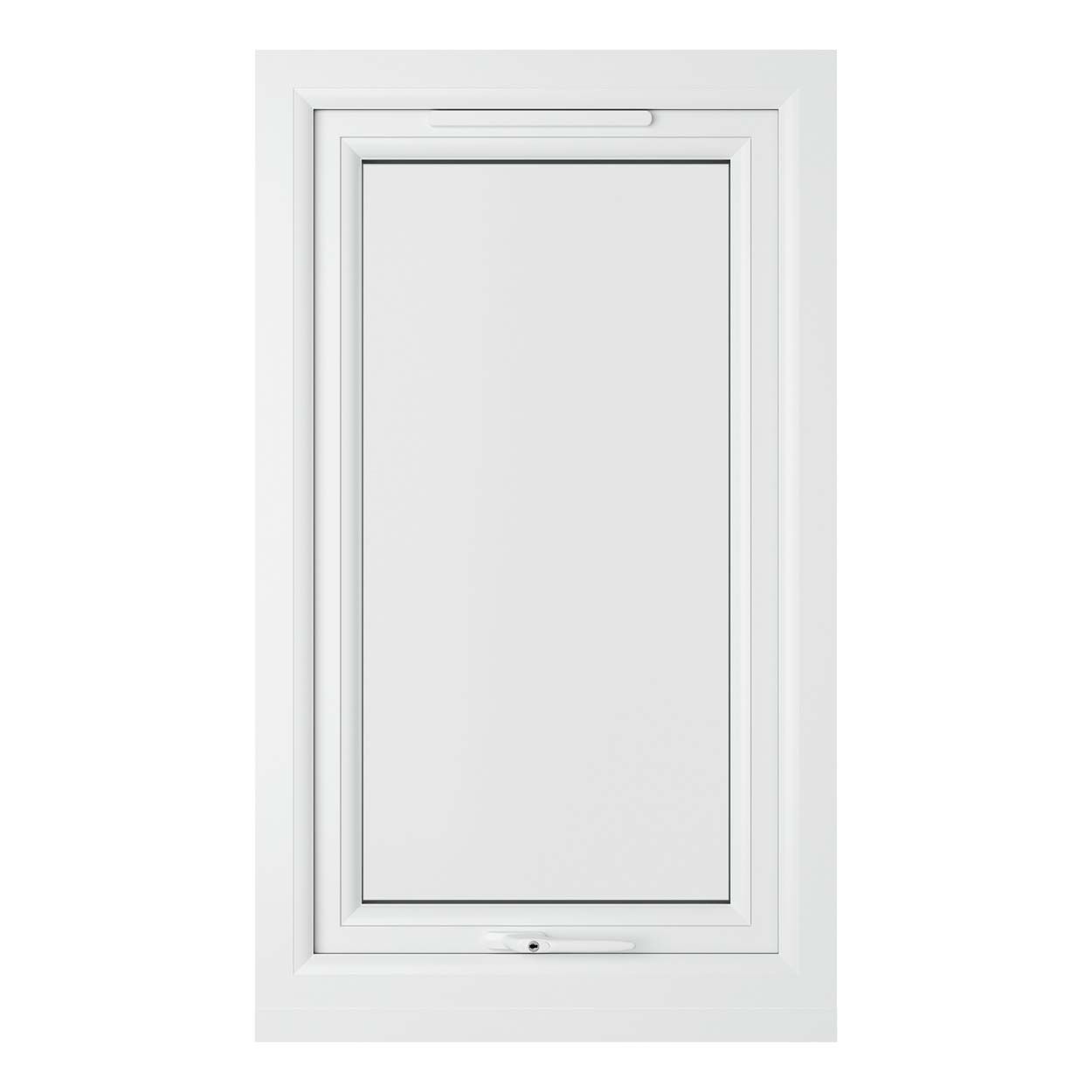 Crystal uPVC Window White A Rated Top Opener