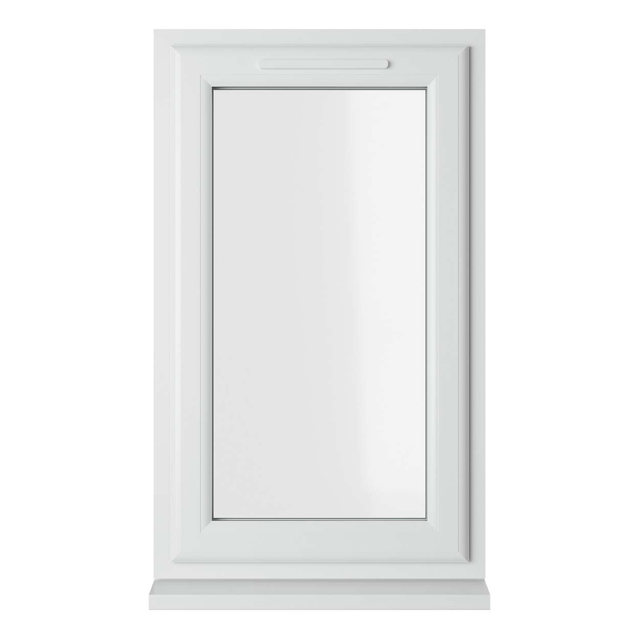 Crystal uPVC Window White A Rated Top Opener 610mm x 1040mm