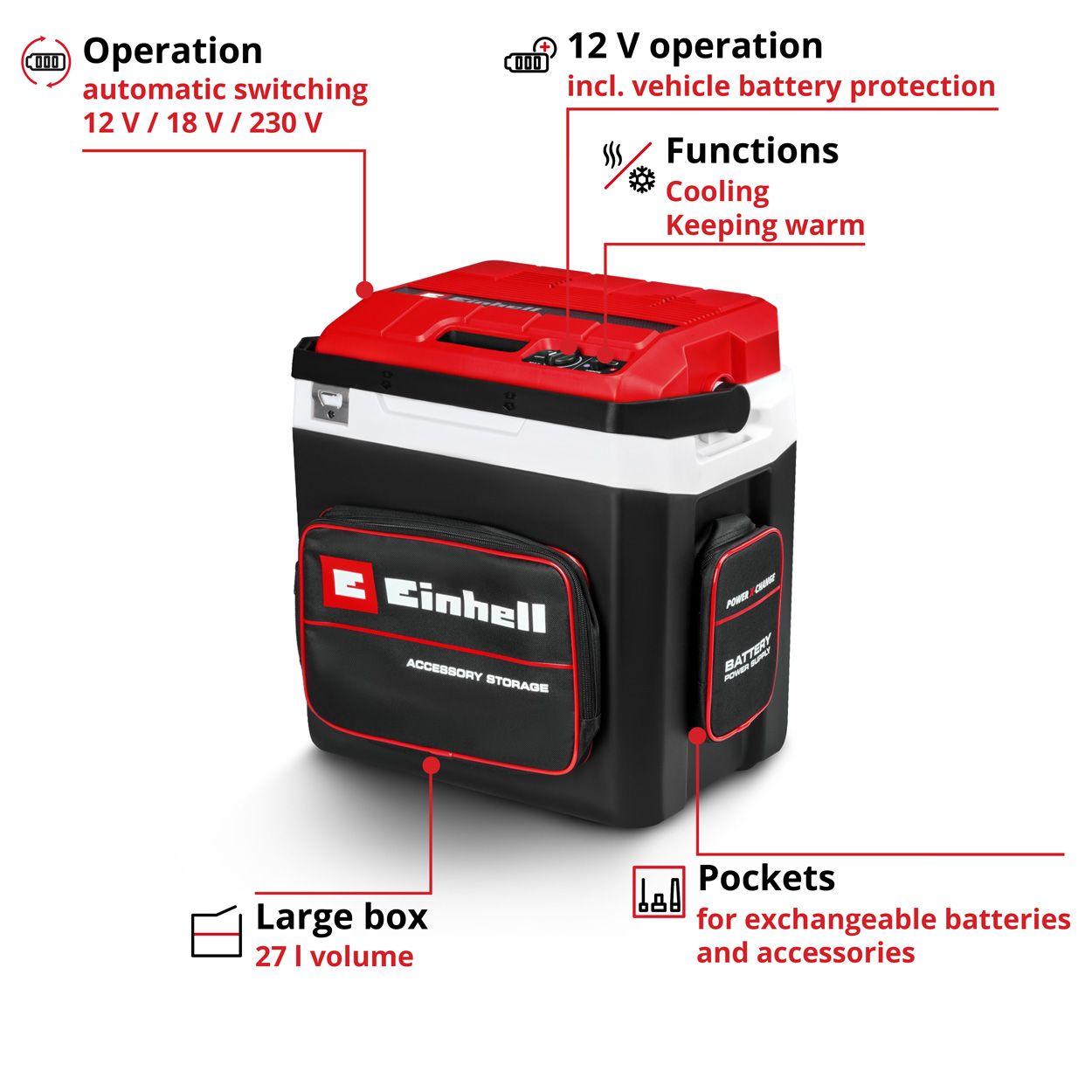 Einhell Battery-Powered Cool Box