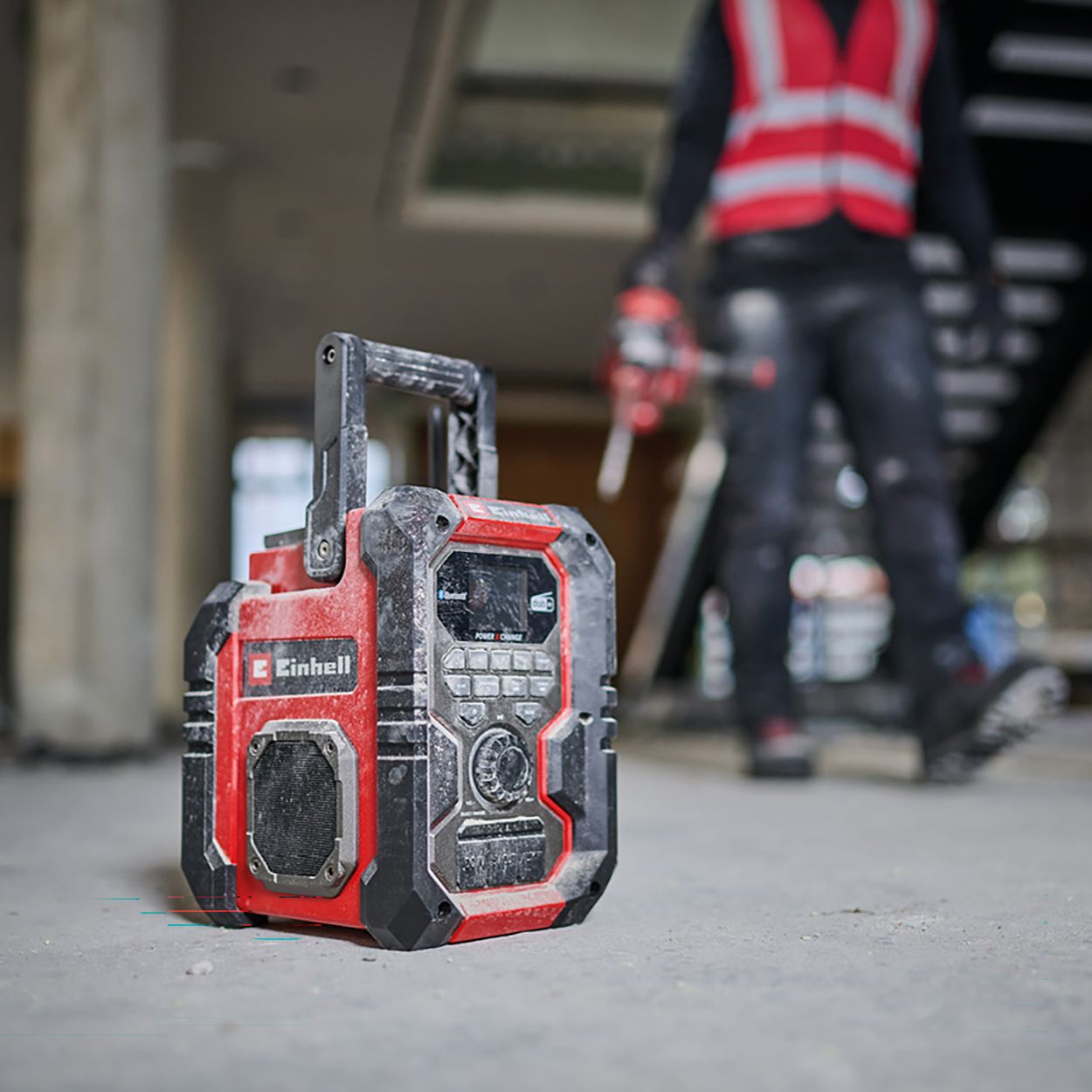 Einhell 18v TE-CR 18 Li DAB+/FM/BT Cordless Radio - Bare Unit
