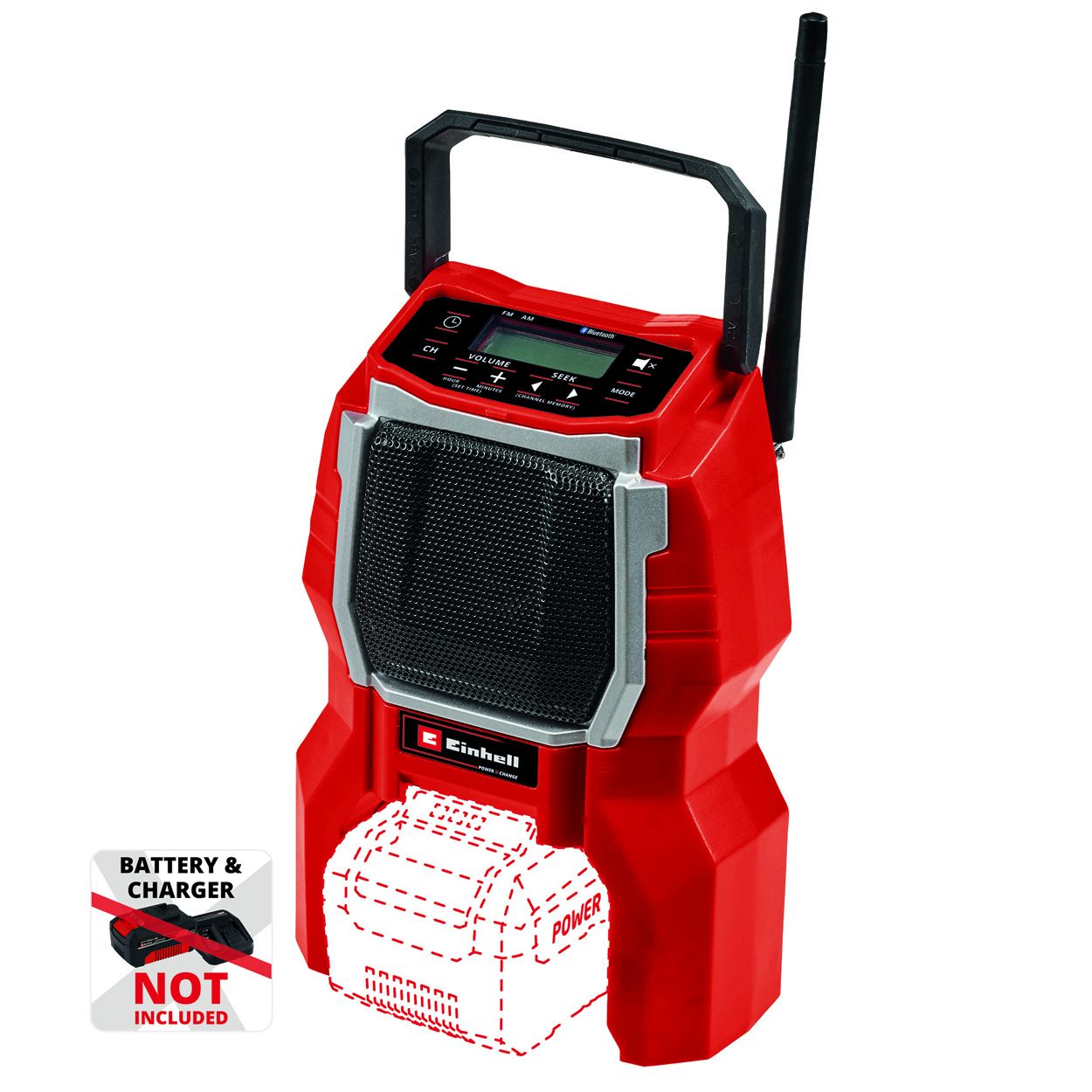 Einhell 18v TC-RA 18 Li BT Cordless Radio - Bare Unit