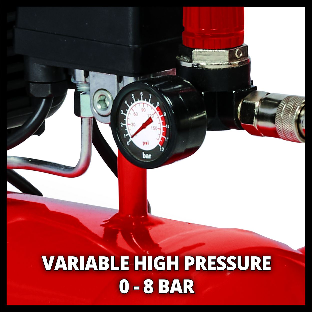 Einhell 2HP 24 Litre 8 Bar Oil Compressor 163 l/min