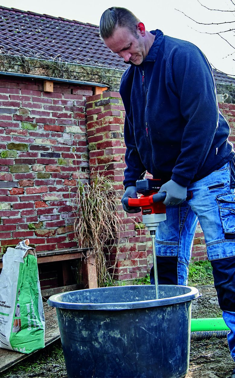 Einhell Cordless Paint Mortar Mixer