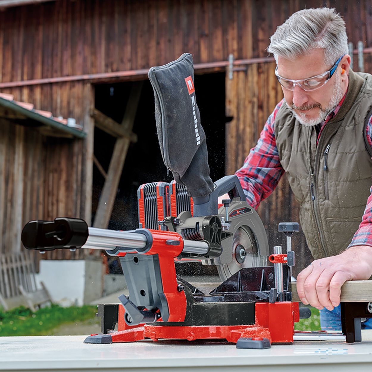 Einhell PXC 36V 2x18V 210mm Sliding Mitre Saw, Body Only 