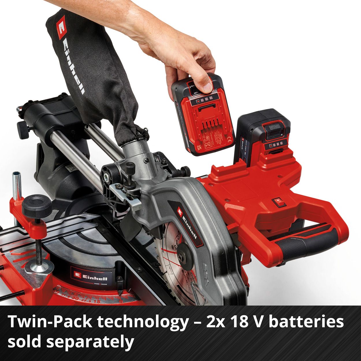 Einhell Cordless Sliding Mitre Saw 216mm (HW/TCT)