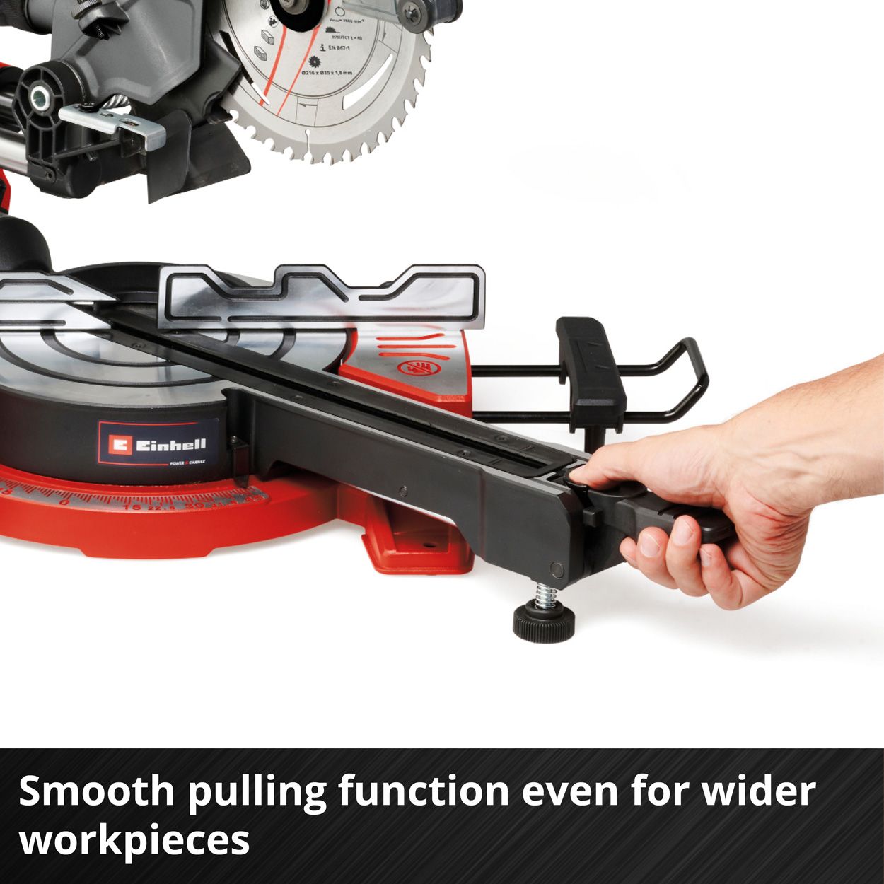 Einhell Cordless Sliding Mitre Saw 216mm (HW/TCT)