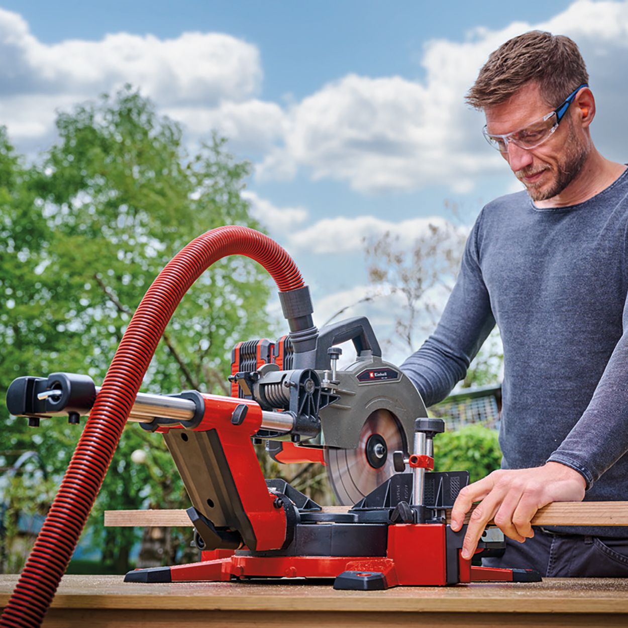 Einhell PXC 36V (2x18V) 254mm Sliding Mitre Saw, Body Only 