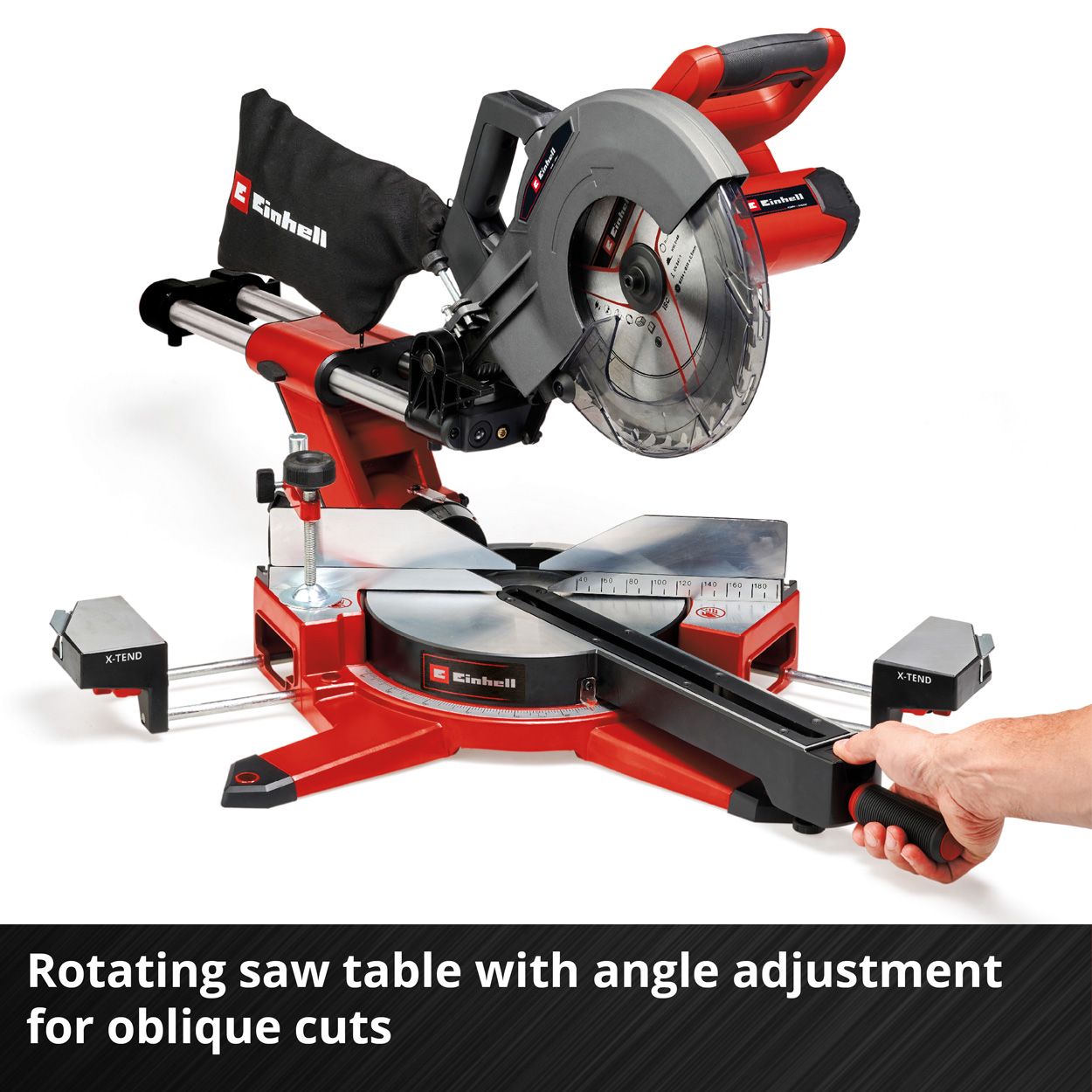 Einhell PXC 36V (2x18V) 254mm Sliding Mitre Saw, Body Only 