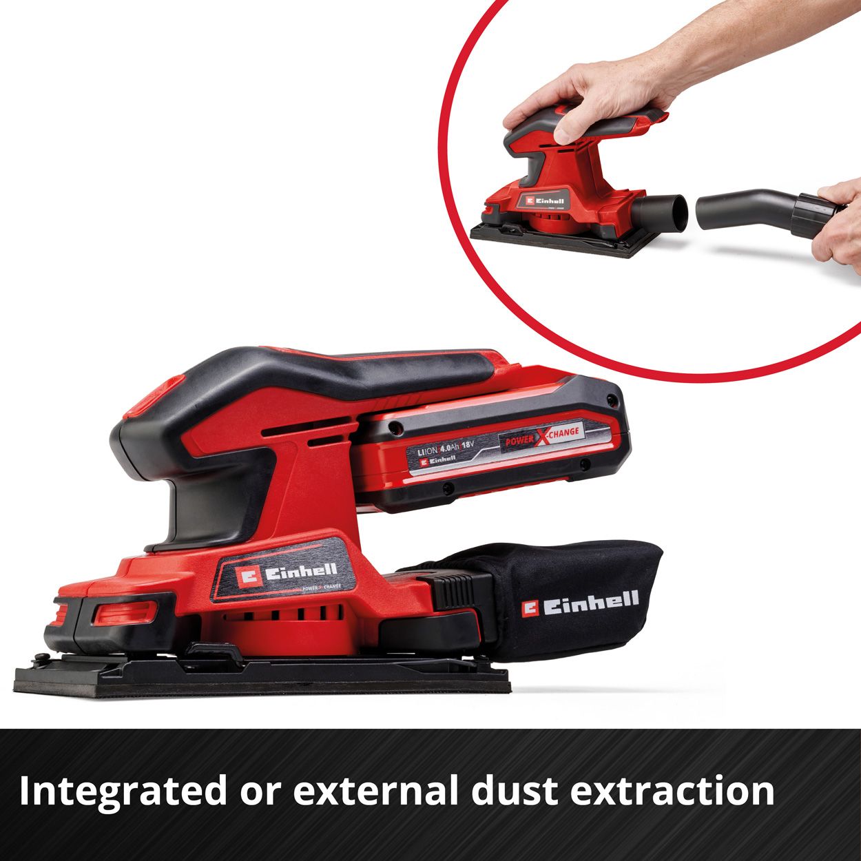 Einhell Cordless Orbital Sander 187x94mm