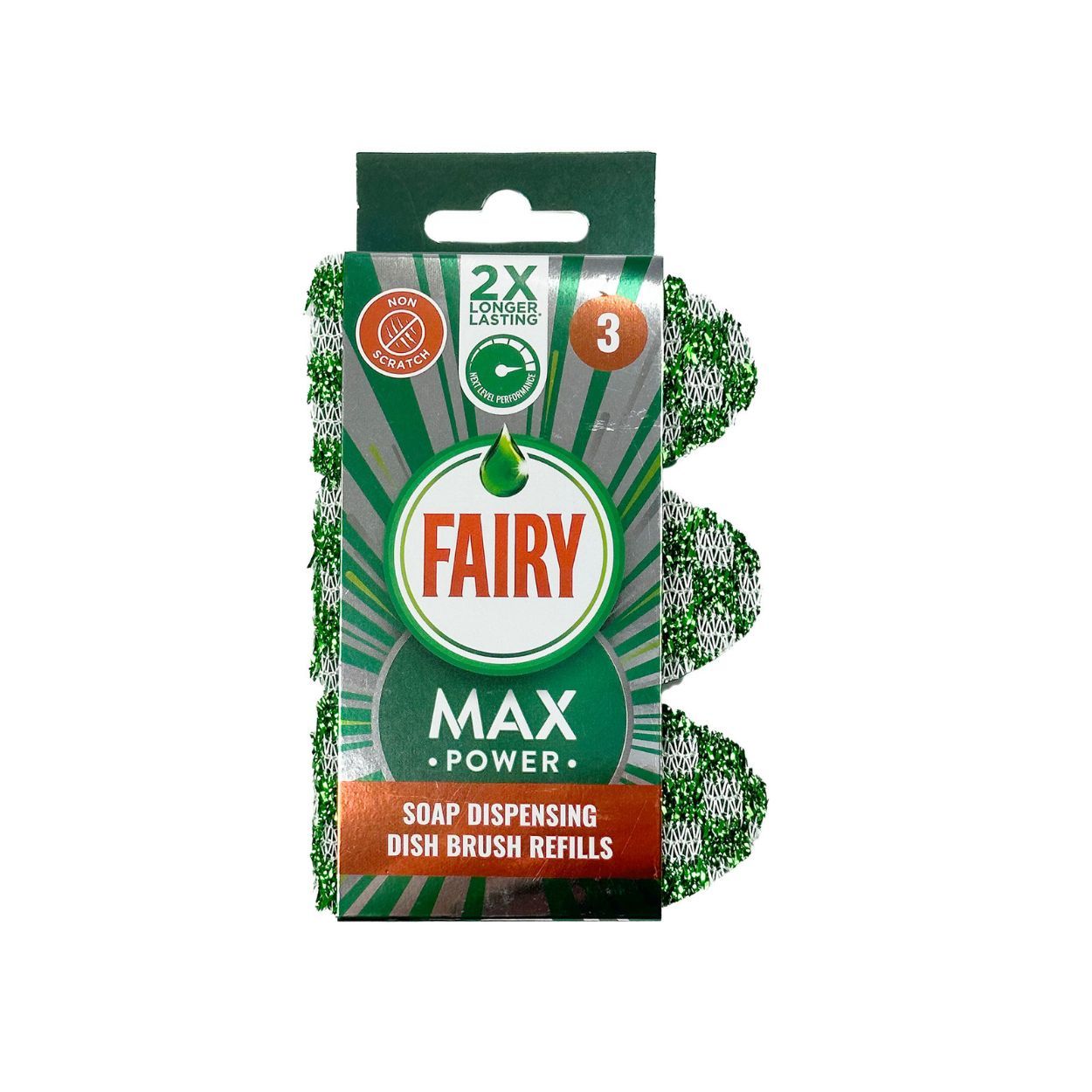 FAIRY MAX POWER DISH BRUSH REFILLS 3 PACK