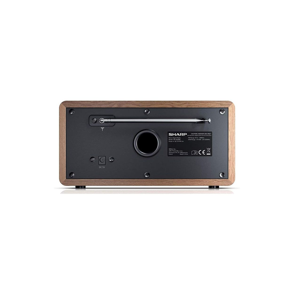 Sharp Mono digital radio - Brown