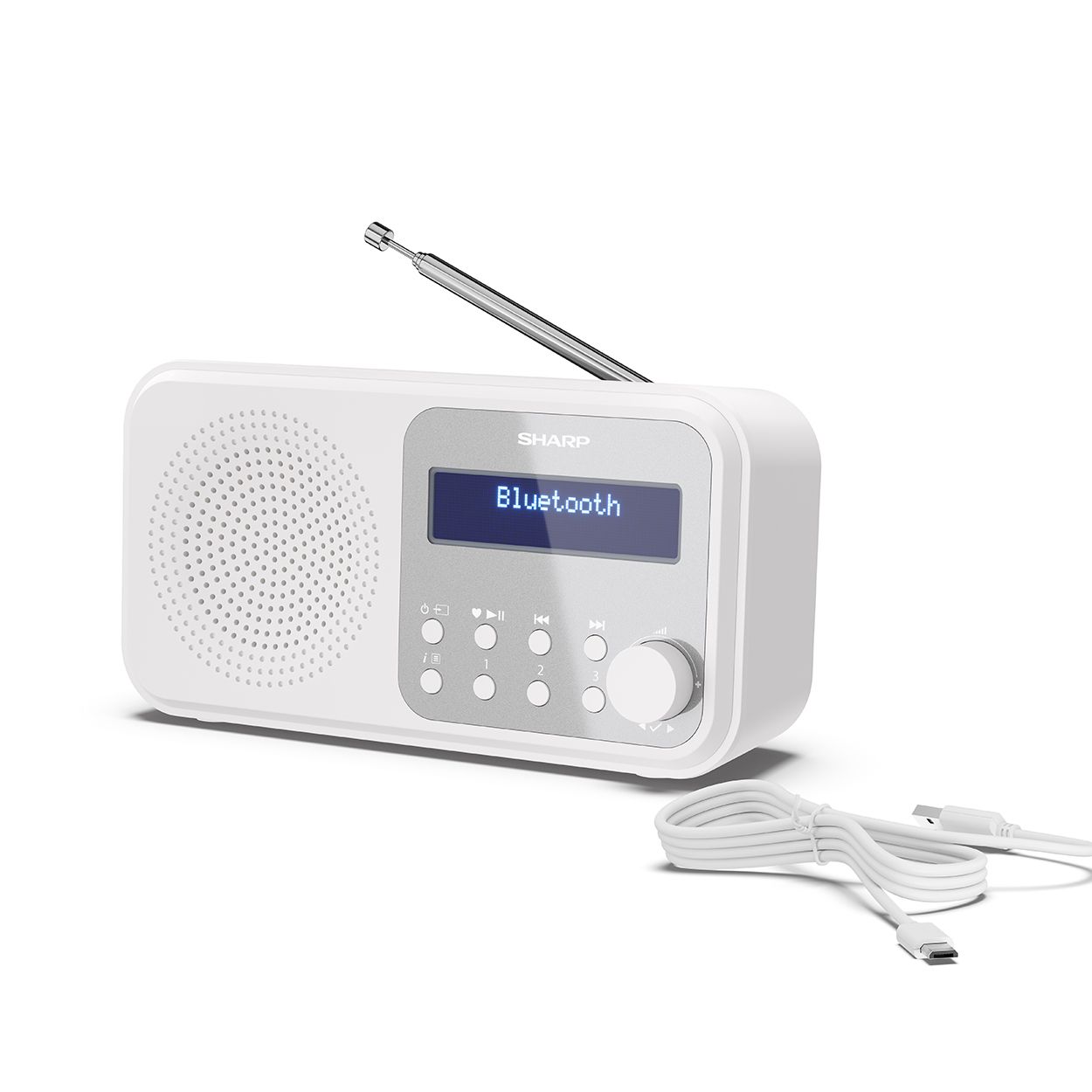  Sharp Tokyo portable radio - Snowy White 