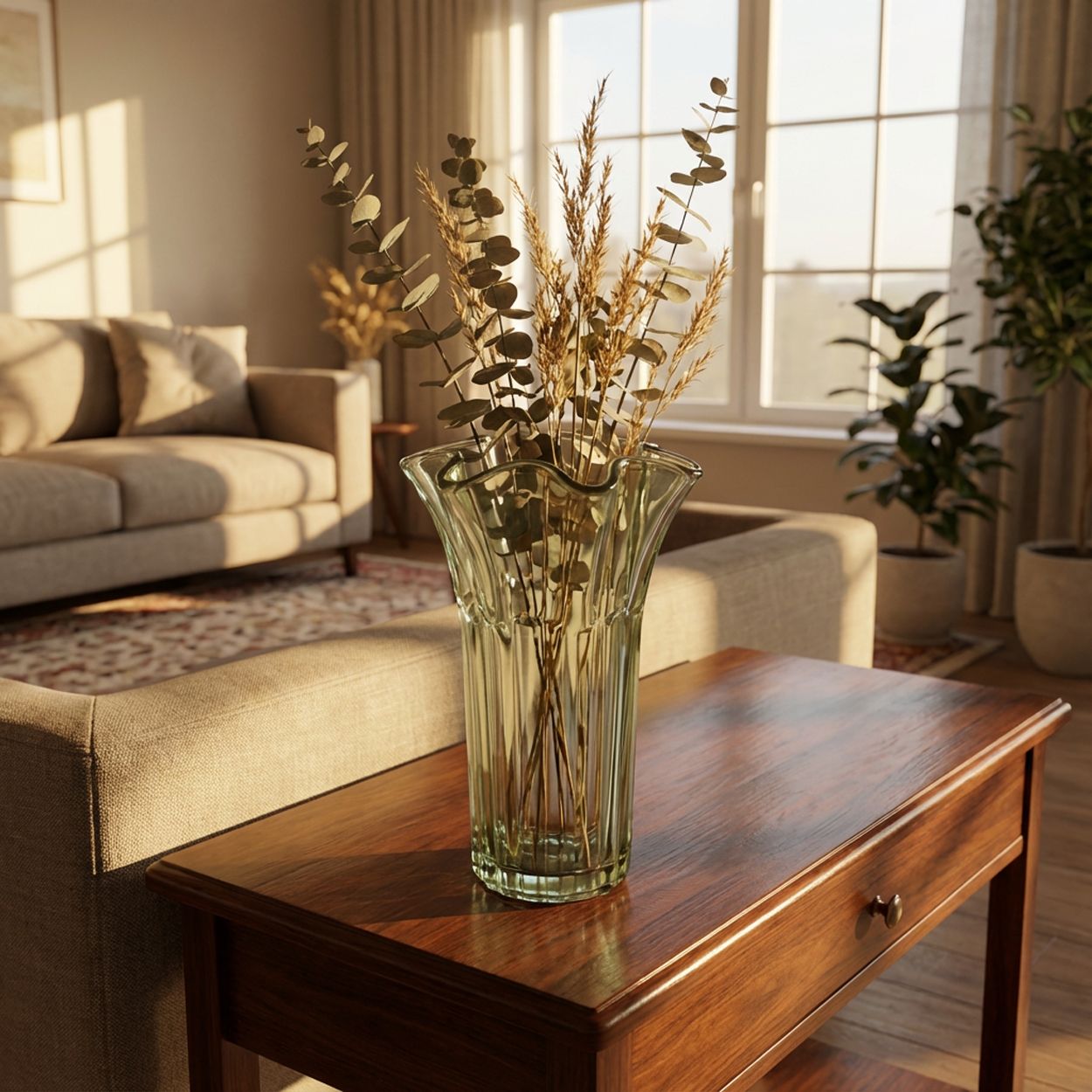 Glass Vase Green