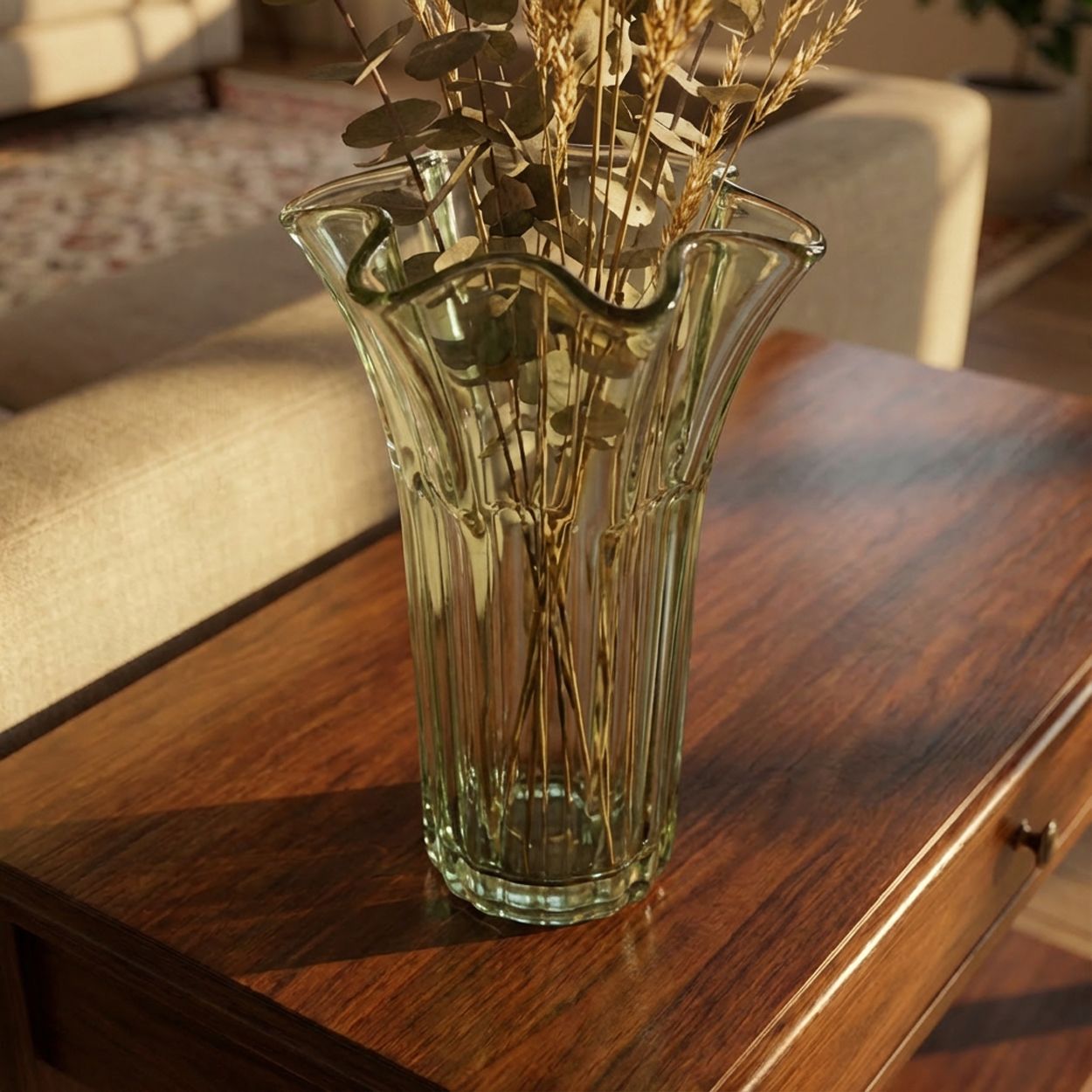Glass Vase Green
